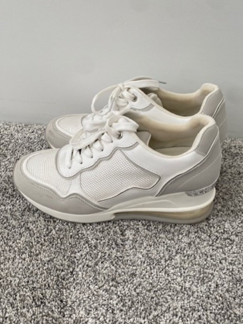 Steve Madden Platform Sneakers White Neutral Size 9